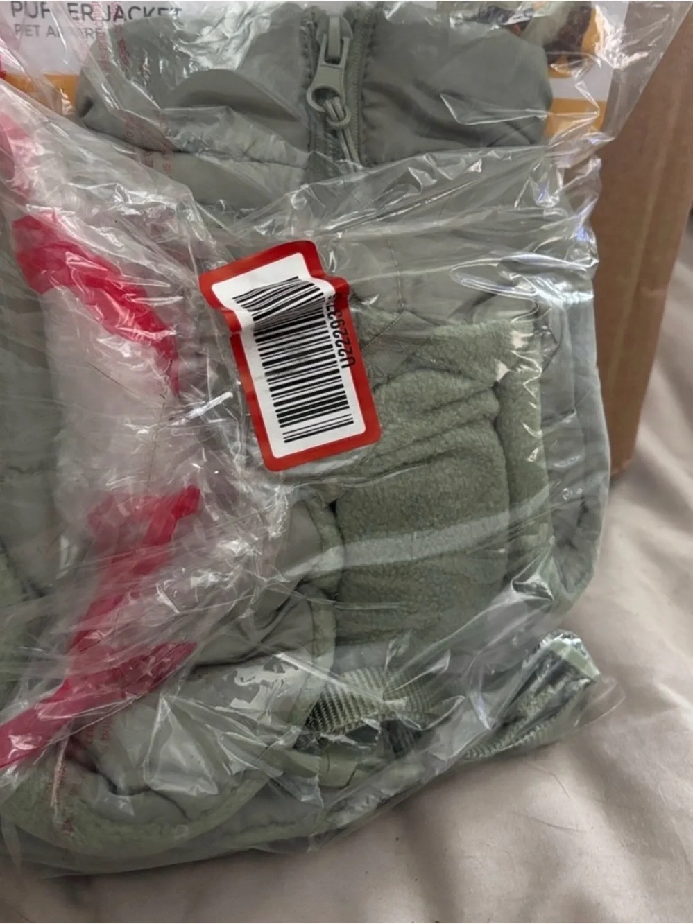 NWT Boots & Barkley Large Light Sage Green Puffer Dog or Cat Jacket